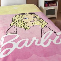 Lisanslı Barbie Malibu Desenli 1.5 Kişilik Battaniye