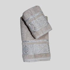 VIP Cotton Baş ve Vücut Havlusu Bej