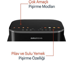 Grundig AirFit+ Buhar Destekli 7 Lt Airfryer
