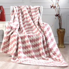 Dreamy Tek Kişilik 160x200 Cm Pamuklu Battaniye Pembe Krem