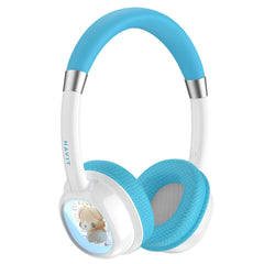 Havit Kids Bluetooth Kulak Üstü Işıklı Çocuk Kulaklığı- Mavi