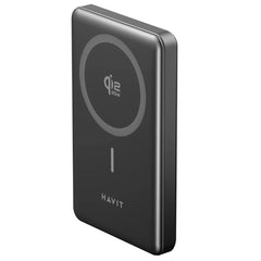 Havit MagSafe PRO 10.000mAh Qi2 Powerbank 25W Hızlı Şarj Alüminyum Kasa Siyah