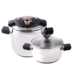 Emsan Innocook 4 + 6.5 Lt Düdüklü Tencere Seti Altın Pembe