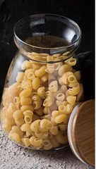 Bambu Kapaklı Vakumlu 3'lü Cam Kavanoz 500 ml 8.5x12 cm