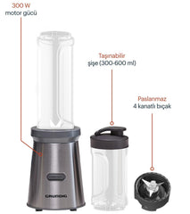 Grundig 250W Beyaz Kişisel Blender