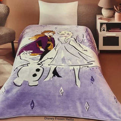 Lisanslı Disney Frozen Hello Desenli 1.5 Kişilik Battaniye
