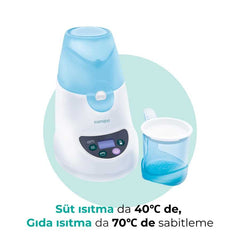 Mamajoo 3 ü 1 Arada LCD Ekran Biberon Isıtıcı ve Buhar Sterilizatör