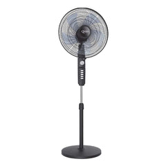 Queen 16'' 5 Kanatlı Vantilatör Siyah