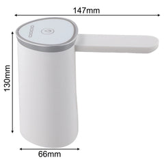 Type C Şarjlı Akıllı Mini Damacana Su Pompası Beyaz