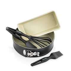 Schafer 5 Parça Ariana Kek Kalıbı+Pasta Seti Gri