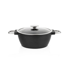 Schafer Black Mirror 7 Parça Döküm Tencere Seti Siyah