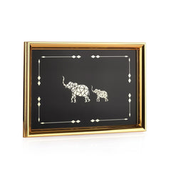 Schafer Bolero 33x49 Cm Fil Desenli Tepsi Gold Siyah