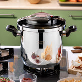 Schafer Cooky 7 Lt Düdüklü Tencere Siyah Rosegold