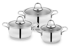 Schafer Eva 6 Parça Çelik Tencere Seti Inox