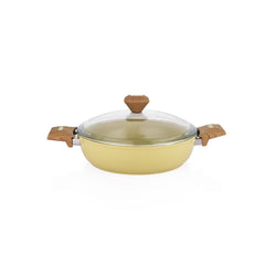 Schafer Fiesta Seramik 26 Cm Basık Tencere Yeşil