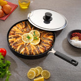 Schafer Fish Pan 32 Cm Kapaklı Balık Tavası Siyah