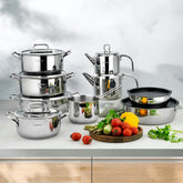 Schafer Grande Mia 16 Parça Çelik Çeyiz Seti Inox