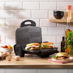 Schafer Grill Chef 6 Adet Tost Yapabilme Kapasiteli Tost Makinesi Siyah