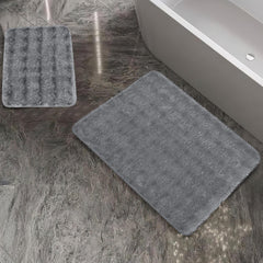 Schafer Home Pia 2 li Peluş Banyo Paspası Gri