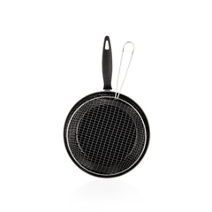 Schafer Komfort 2 Parça Derin Kızartma Tavası Siyah