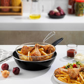 Schafer Komfort 2 Parça Derin Kızartma Tavası Siyah