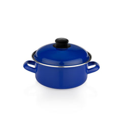 Schafer Komfort Pişir Sakla 18 Cm Emaye Tencere Lacivert