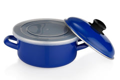 Schafer Komfort Pişir Sakla 18 Cm Emaye Tencere Lacivert