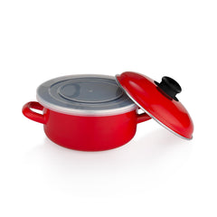 Schafer Komfort Pişir Sakla 18 Cm Emaye Tencere Kırmızı