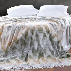 Schafer Mila Çift Kişilik Battaniye Yeşil