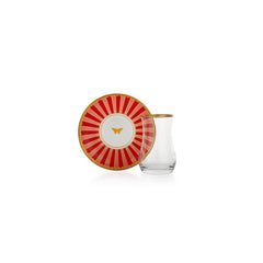 Schafer Pırıl 6 Kişilik 12 Parça Cam Çay Seti Asorti