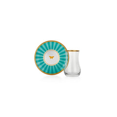 Schafer Pırıl 6 Kişilik 12 Parça Cam Çay Seti Asorti