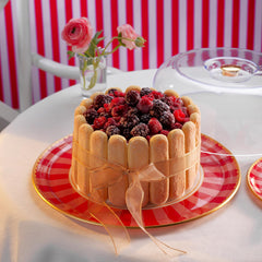 Schafer Pırıl Kek Fanusu Kırmızı