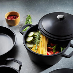 Schafer Pro Cast 28 Cm Döküm Derin Tencere Siyah