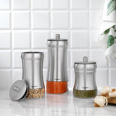 Schafer Retro 3 Boy Kavanoz Seti Inox