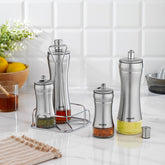 Schafer Retro 5 Parça Yağlık Sirkelik Seti Inox