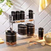 Schafer Silver Touch 9 Parça Baharat Takımı Siyah