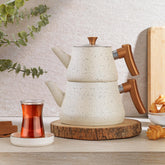 Schafer Solea 3 Parça Çaydanlık Takımı Krem