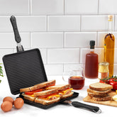 Schafer Tastemake 20x26 Cm Döküm Ocak Üstü Tost Izgara Siyah