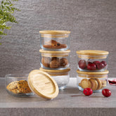 Schafer Vera 6 lı 12 Parça Cam Saklama Seti