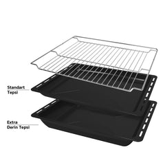 Simfer Powerturbo 76 Lt 9 Fonksiyonlu Cam Ankastre Fırın