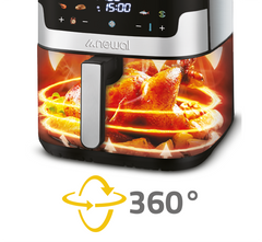 Newal 8 Lt Dijital Dokunmatik Fritöz Airfryer Beyaz