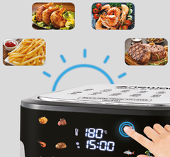 Newal 8 Lt Dijital Dokunmatik Fritöz Airfryer Beyaz
