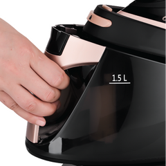 Newal 1 Dakika İçerisinde Hazır Buhar Kazanlı Ütü Siyah