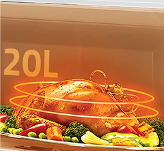 Newal 20 Lt 11 Güç Sevyeli Mikrodalga Fırın Siyah