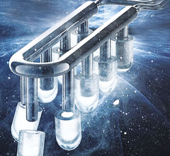 Newal Buz Makineli Dokunmatik Panel Üstten Damacanalı Su Sebili Siyah