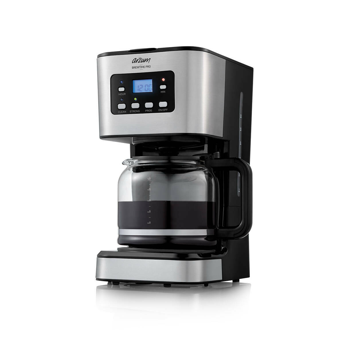 Arzum Brewtime Pro Filtre Kahve Makinesi, Inox AR3073