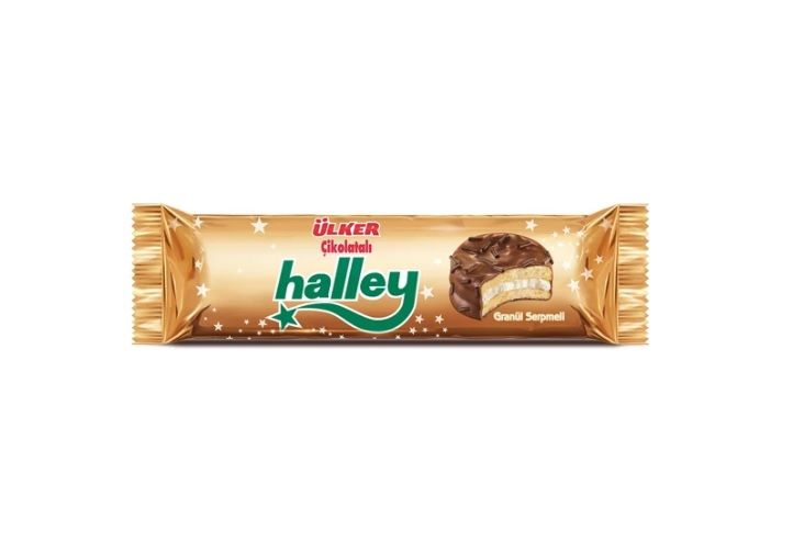 Ülker 66 gr Halley Sütlü Çikolata Kaplı Sandviç Bisküvi