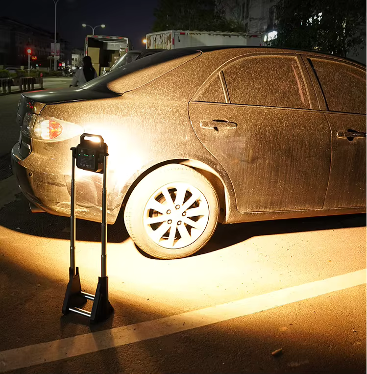 Taşınabilir Projektör USB Şarjlı Tripotlu LED Çalışma Lambası