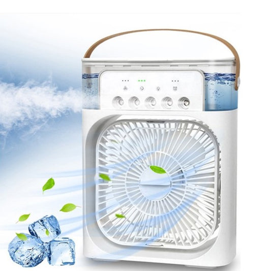 Işıklı Buharlı Masa Üstü Hava Nemlendirici Fan Vantilatör