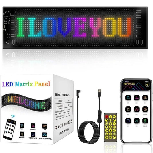 64x16 Pixel Dijital Mobil Uygulamalı Kayar Led Matrix Panel